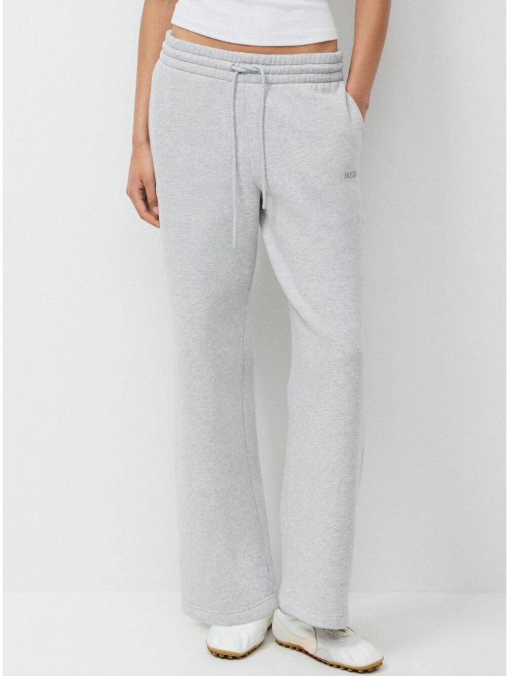Tna Cozy Fleece Boyfriend Sweatpants XS Heather Gray